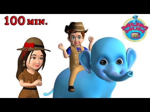 Baby Elephant Walk Song | wheels on the bus, Animal Songs for Kids -Nursery Rhymes