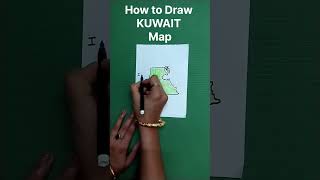 How to Draw Kuwait country map and some interesting facts about Kuwait. #shorts #viral #geography
