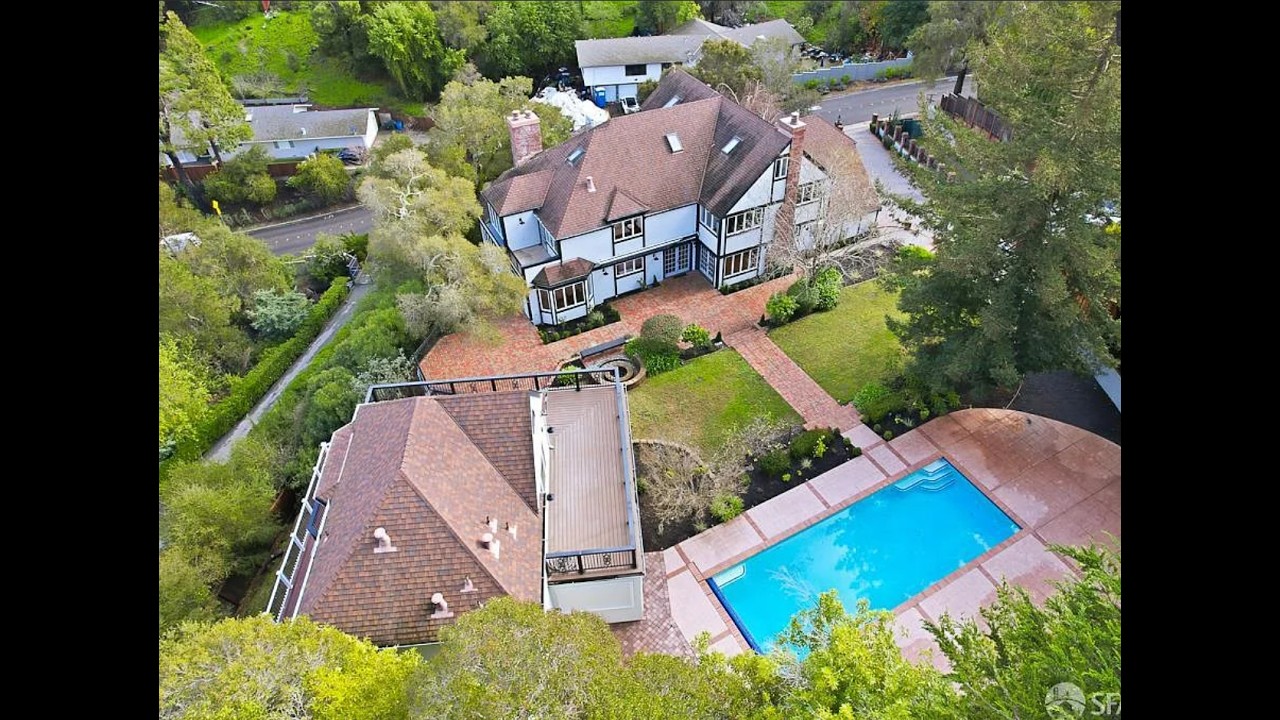 Walk thru 760 Chateau Dr Hillsborough CA 6BR 8BA 7285sf home asking $6.888M