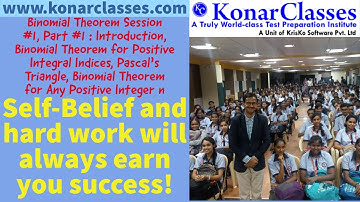 #cbse #jeemain #jeeadvanced #bitsat #wbjee #kcet #eamcet Binomial Theorem : Session-01 (Part-1)