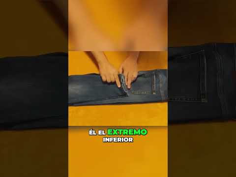 Cómo doblar pantalones correctamente  Método fácil y rápido #short