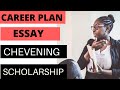 Tips For Writing Career Plan Essay - Chevening Scholarship