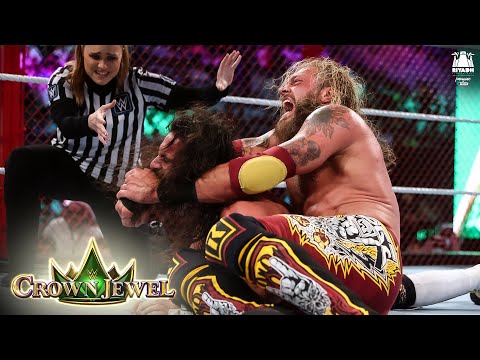 Edge sends Rollins bouncing off cell through table: WWE Crown Jewel 2021 (WWE Network Exclusive)