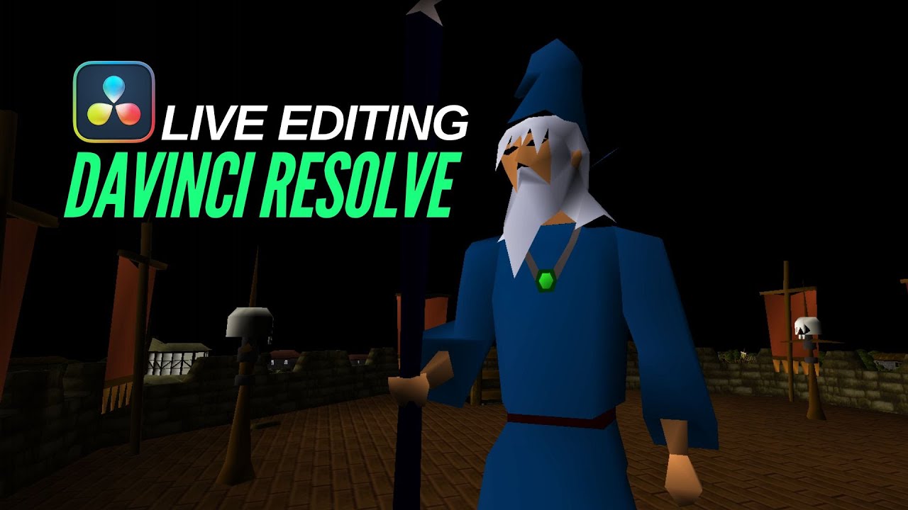 Editing my RuneScape video!🎬 DaVinci Resolve