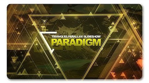 Paradigm Triangles Parallax Slideshow (After Effects template)