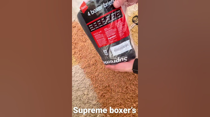 Supreme boxer’s unboxing