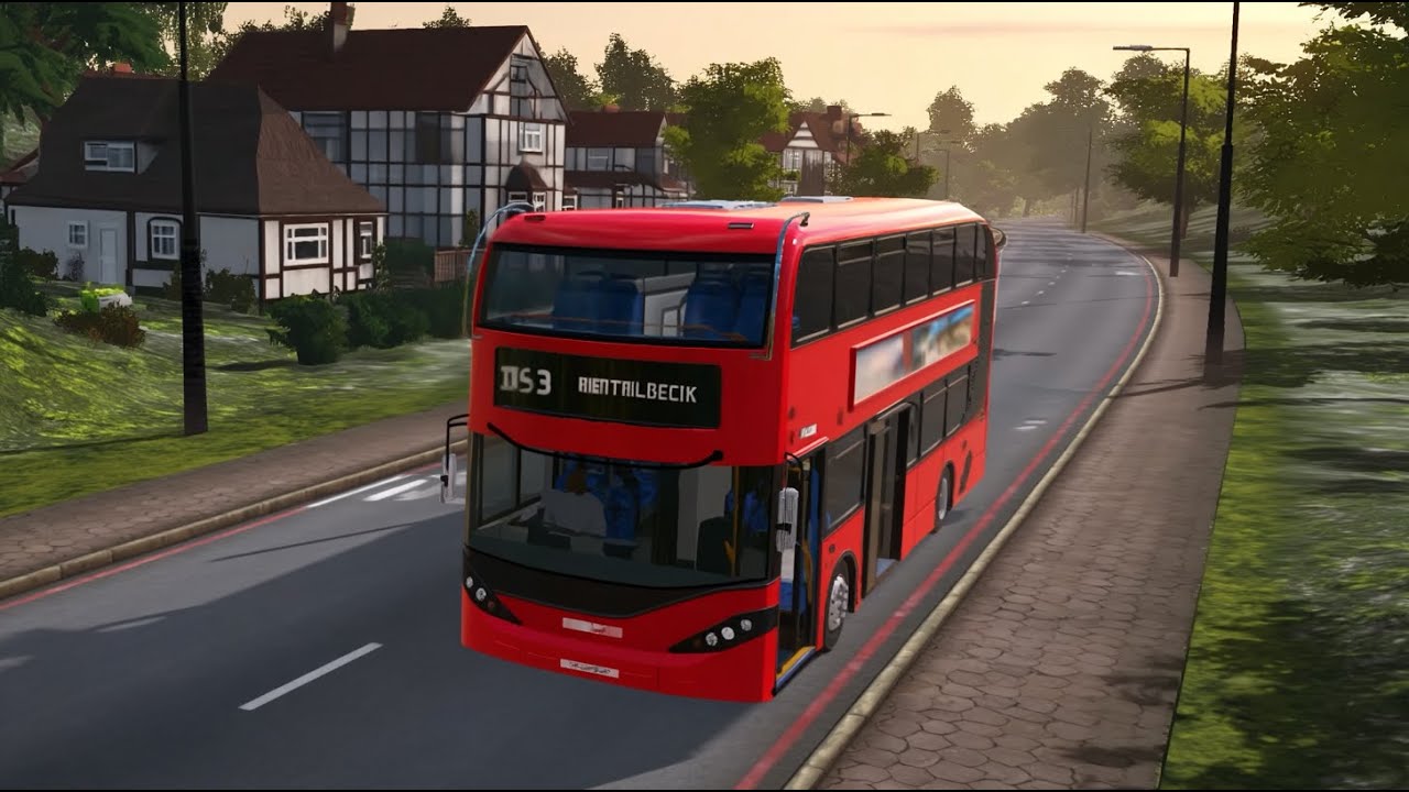 Bus Simulator Evo 🚌🔴 Comfortable 5-Stop Route: City & Countryside 🌆🌿 iOS Android Real Touch Gameplay