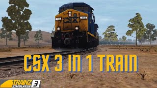 3 CSX trains in one | Trainz Simulator 3