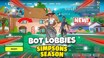 How to GET BOT LOBBIES in FORTNITE SIMPSONS SEASON!