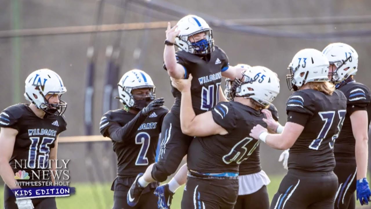 Rival Football Teams Surprise High School Senior With Down Syndrome | Nightly News: Kids Edition