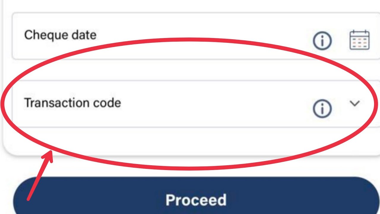 What Is Transaction Code How To Find Cheque Transaction Code Bob 