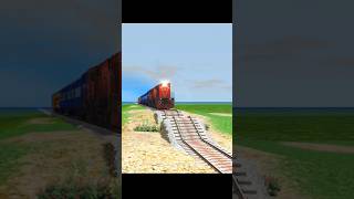 High speed train overspeed At sharp trun 😱#train #shorts #ytshorts #trainvideo
