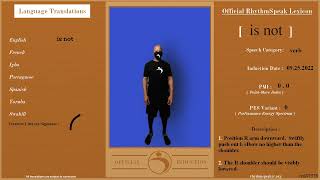 RSL : [  is not  ]  .98 sec - ( Variable, Appendage )