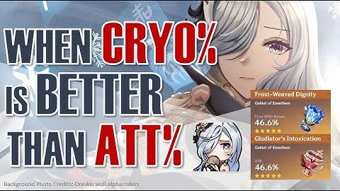 Which Goblet for Shenhe? | Cryo or ATT% | 2pc Gladiator