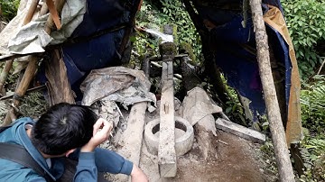 cối giã gạo bằng sức nước