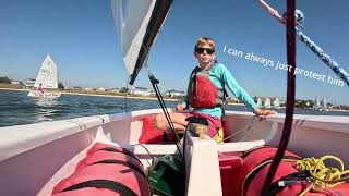 Light Wind Sailing! 10/05/2025 Amityville Opti Racing Race 2