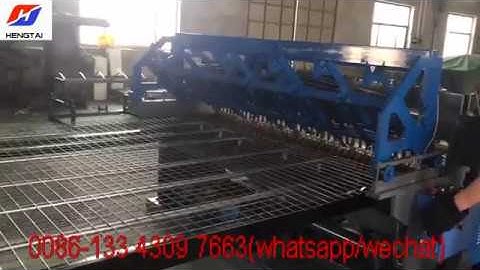 Testing video for Hengtai customer with concrete reinforcing mesh panel welding machine