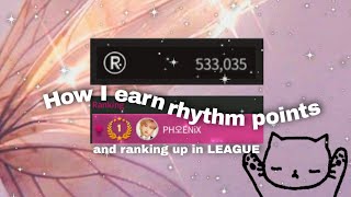 Saving rhythm points and ranking up in league💅💗 (methods can be use in any ssrg) screenshot 5