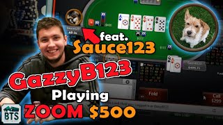 Sauce123 is BACK? MMAsherdog reviews GazzyB123 playing Zoom $500