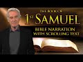 The book of 1st samuel  bible narration with scrolling text contemporary english bible