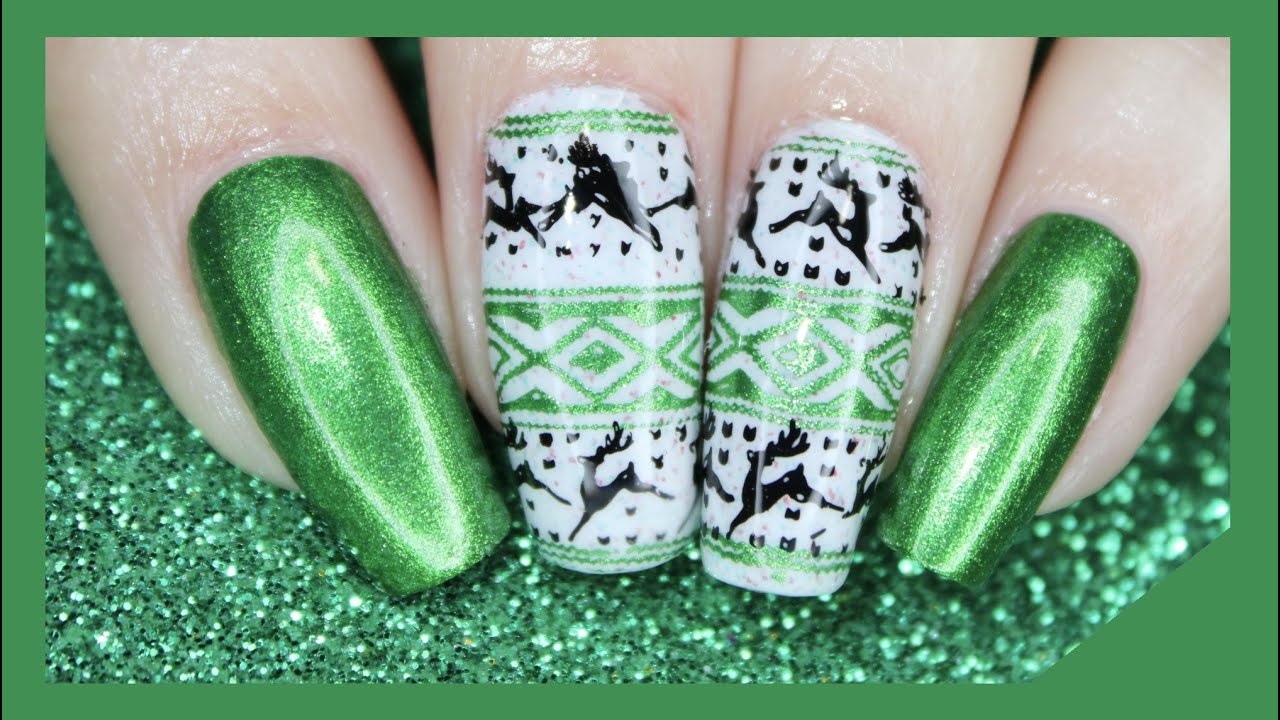 10. Sweater Print Nail Art - wide 6