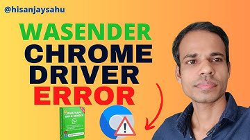 WA sender setup video Fix Chrome Driver Issue in Windows | sanjay sahu