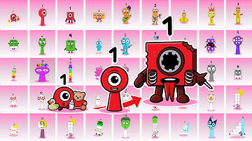 Sprunki OC Numberblocks: Baby to Kid to Adult Evolution 1 to 15 | Compilation Incredibox #sprunki