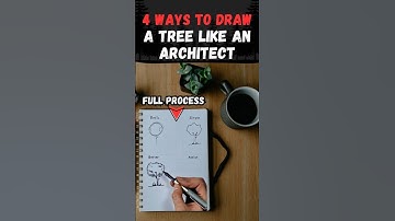 Tutorial:4 Tree Drawing Styles in Architecture 🌳| For Plans & Sketches #Architecture #shorts #sketch