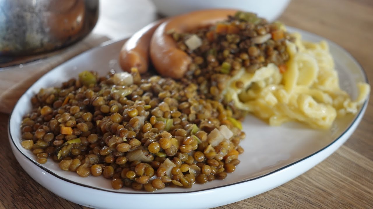 Linsen mit Spätzle - erfrischend und gesund