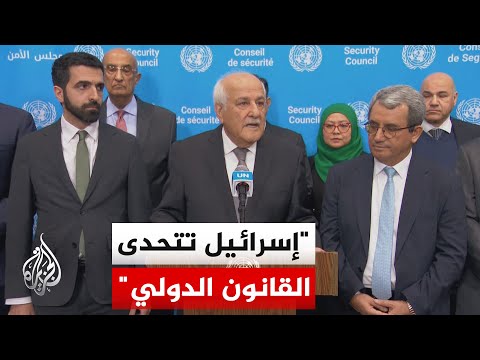 مندوب فلسطين لدى الأمم المتحدة: نتوقع أن يوقف الشركاء الأقوياء إسرائيل عند حدها
