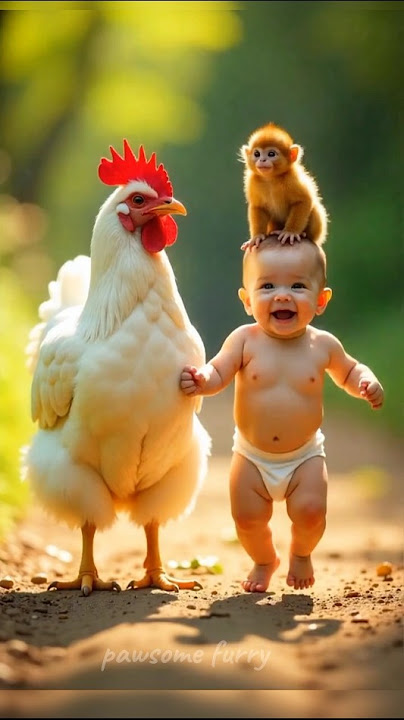 | Chicken Dance | #babydance #cutebaby #funnyanimals #chicken #funnyvideo #viraldance #short 😆 #049