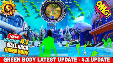 BGMI 4.1 NEW UPDATE FREE WALL HACK || Bgmi new update 4.1  100% Free Hack #bgmi 
