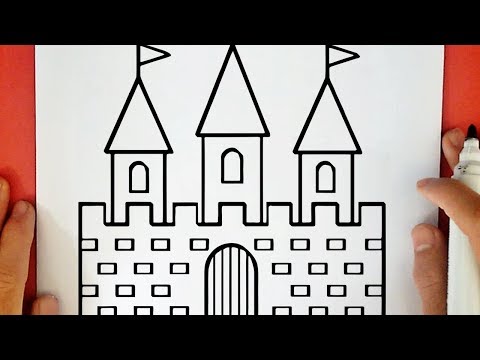 How To Draw A Castle Tutorial - Tutoriel All