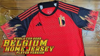 Belgium Home Jersey Player Version Review। World Cup 2022 worldcup soccerjersey footballjersey