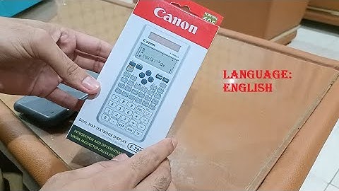 HOW TO SAVE OR STORE DATA IN A CALCULATOR | CANON F789SGA | ENGLISH | WAQIBS