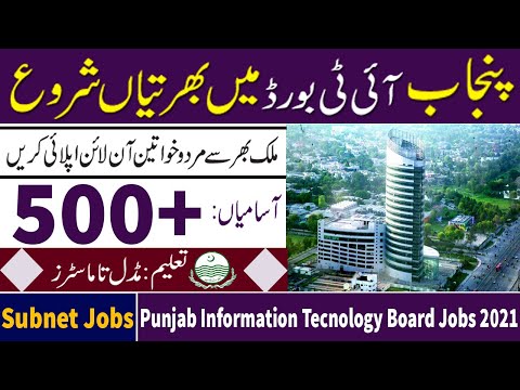 PITB Latest Jobs 2021 | Punjab Information Technology Board Jobs 2021 | Govt PITB Jobs 2021