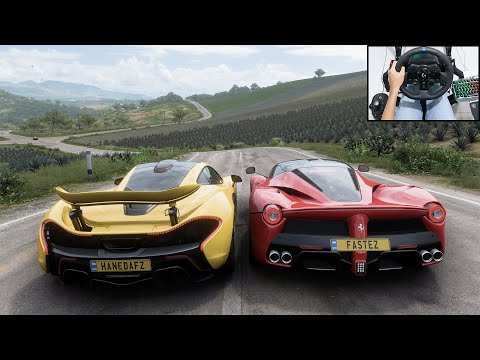 McLaren P1 & Ferrari LaFerrari - Forza Horizon 5 | Logitech g923 gameplay
