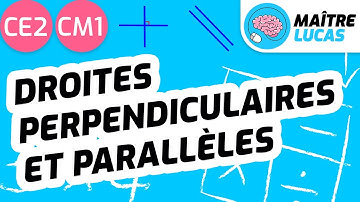 Droites perpendiculaires et parallèles CE2 - CM1 - Cycle 2 et 3 - Maths - Mathématiques - Géométrie