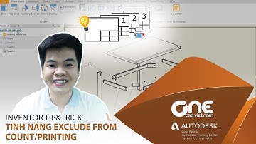 OneCADVN | Inventor Professional Tip&Trick | Chức năng Exclude From Count/Print (môi trường Drawing)