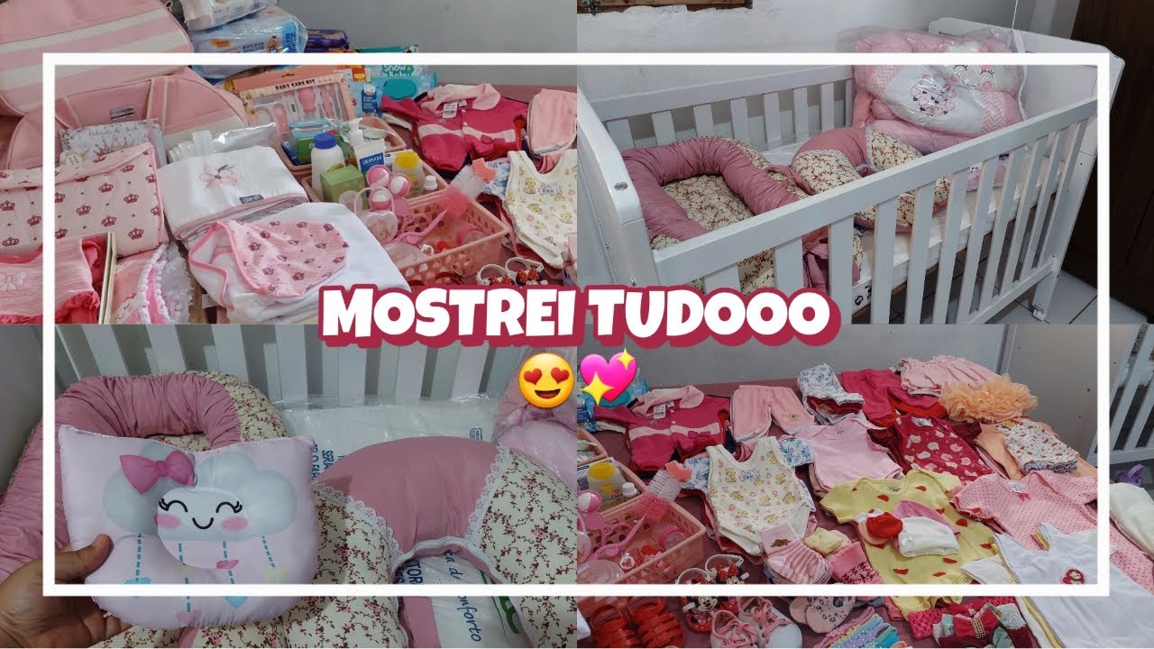 MOSTRANDO O ENXOVAL COMPLETO DA HADASSA | ENXOVAL DE BEBÊ | ENXOVAL DE MENINA - LETÍCIA MARIA
