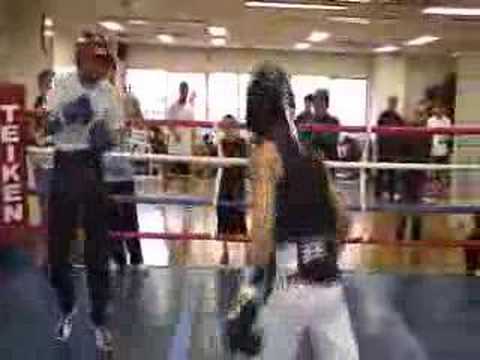 Edwin Valero sparring session