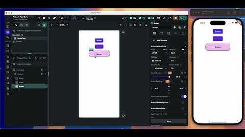 FlutterFlow Button Widget Tutorial for Beginners | Add Actions Without Code