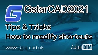 GstarCAD Tutorial - How to modify / change shortcuts GstarCAD