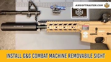 G&G Combat Machine Front Sight Removal and Replacement Install