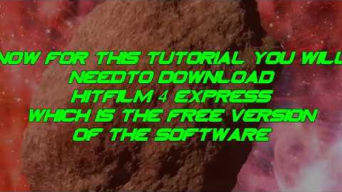 TUTORIAL: How to Make Planets - Hitfilm 4 express