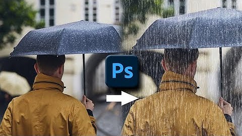 Rain Effect in Photoshop 2023 | How to Make a Rain Effect in Photoshop