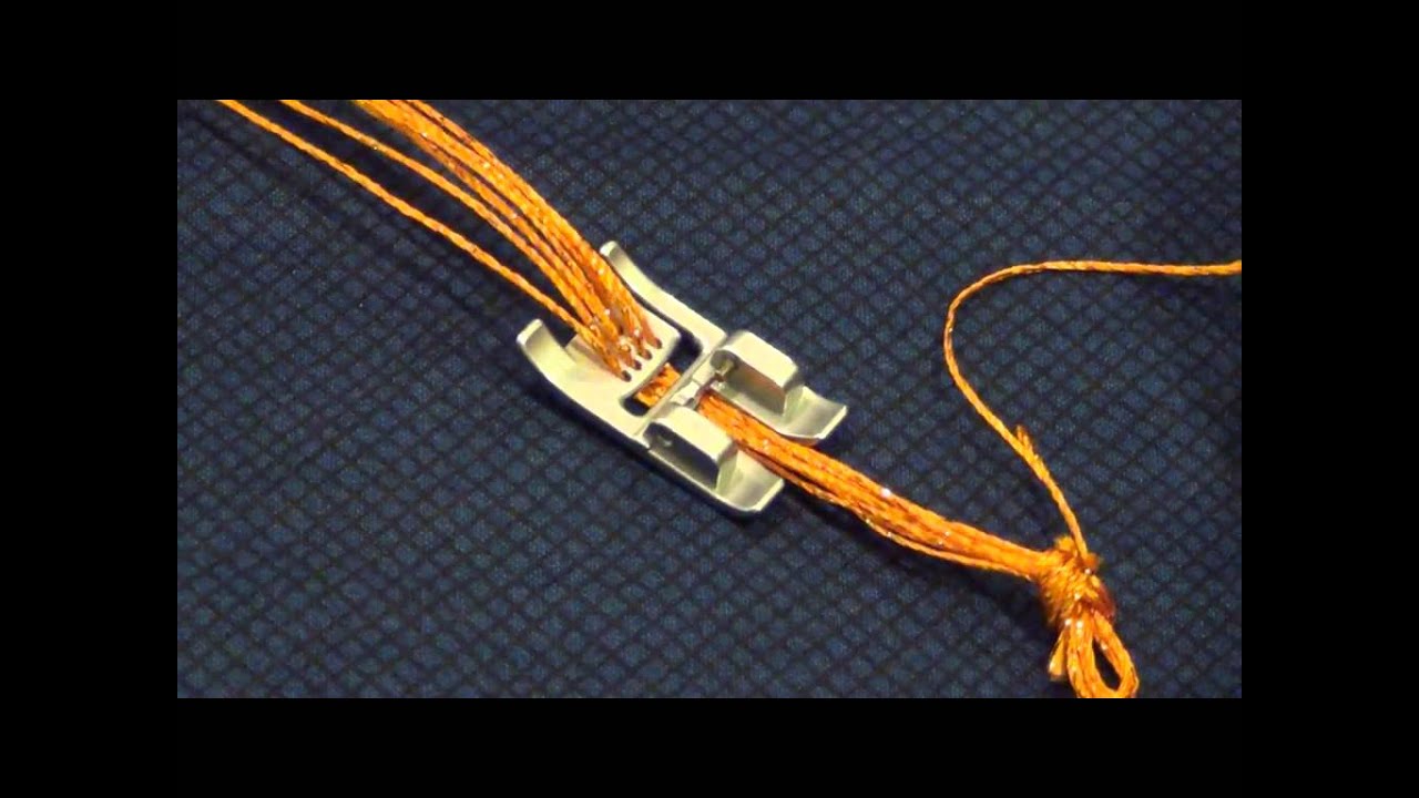 79 Hole Cording Foot final YouTube