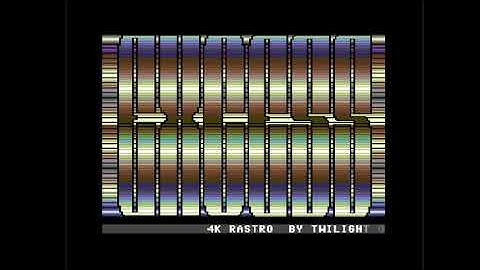 C64 4k Intro: 4k Rastro by Excess 2019
