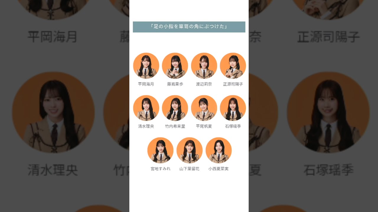 日向坂46】13thシングル収録の四期生曲「足の小指を箪笥の角に