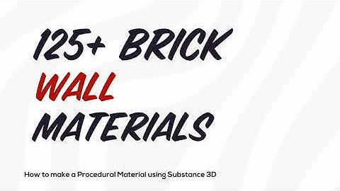 Procedural Substance Tutorial | Unreal Engine 5 | 125+ Brick Wall Materials & Substances |
